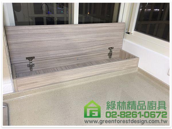 新北市新店區安民街曾小姐 L字型387cm+220cm廚具+50cm高身櫃+135cm畸零地收納掀櫃 2 15 11