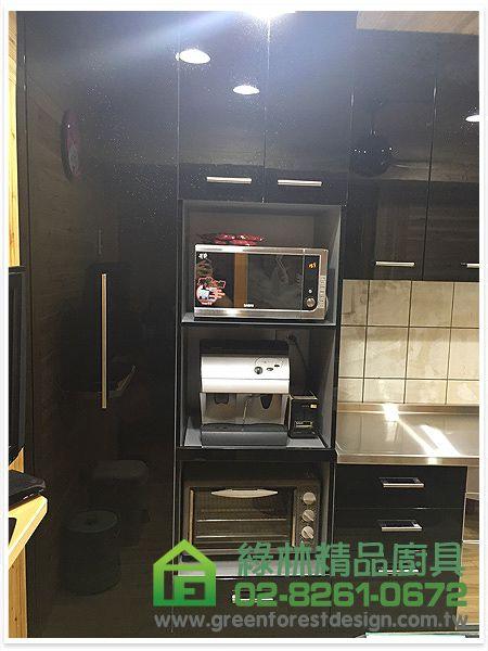 新北市板橋區大觀路何先生 L字型353+172cm廚具+113cm電器&高身收納櫃 2 2415