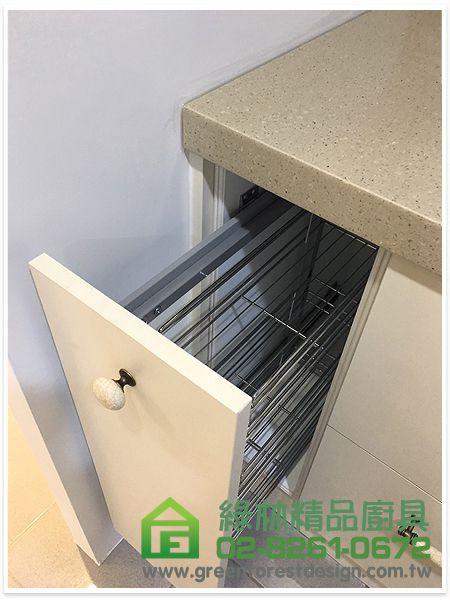 新北市新店區安民街曾小姐 L字型387cm+220cm廚具+50cm高身櫃+135cm畸零地收納掀櫃 11 91
